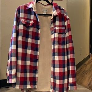 Fleece lined LL Bean flannel
